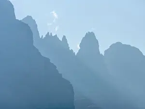 Dolomite: View from Val Rendena towards the Brenta Dolomites