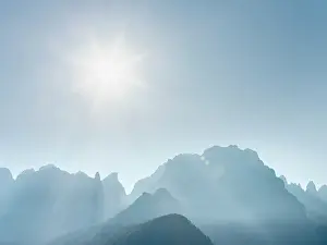 Dolomite: View from Val Rendena towards the Brenta Dolomites