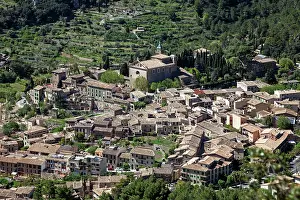 Monastery: View on Valldemossa with Carthusian monastery Sa