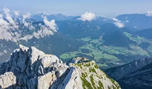 Foothills: View into the valley on the way to the Hochkalter