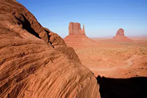 Reservation: View of the West and East Butte in Monument Valley
