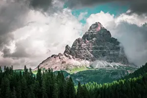 Adige: View of the west face of the Three Peaks, Italy