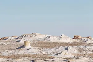 Libyan: View over the white desert, Western Libyan desert