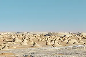 Libyan: View over the white desert, Western Libyan desert