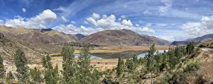 Cusco: Viewpoint, view of Laguna de Huacarpay, Cusco, Peru