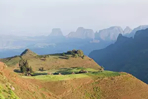 Abyssinia: The village Amiwalka near Semien Mountains