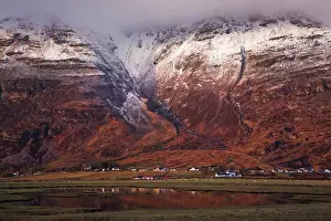 Communities: The village of Torridon in evening light below