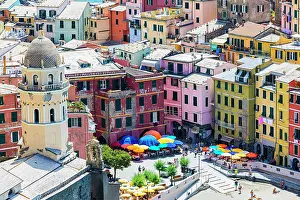 Built: The village of Vernazza with its nested pastel-coloured