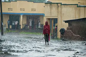 Villager: Villager walking in rain