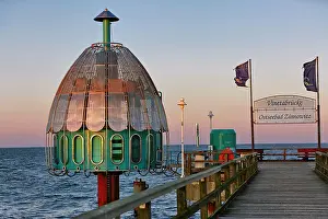Pier: Vinetabrucke, submarine gondola, beach, baltic seaside