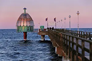 Pier: Vinetabrucke, submarine gondola, beach, baltic seaside