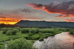 Wise: Vivid sunset clouds over the Wise River
