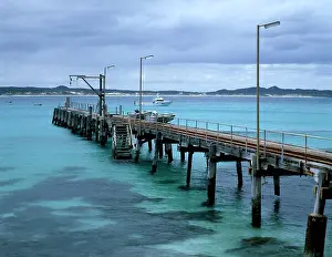 Wharf: Vivonne Bay wharf, built 1911 and decked with jarrah