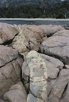 Dyke: Volcanic Dike in Granite