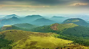 Auvergne: Volcanic landscape of Regional Nature Park of the