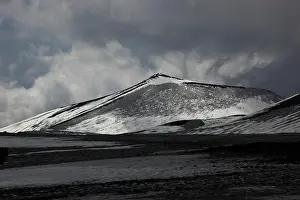 Sicily: Volcanic landscape at the secondary crater of Etna