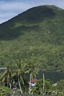 Pinnacle: Volcano - Coconut trees and volcano pinnacle in