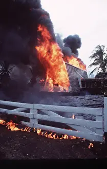 Fires: Volcano - home in Hawaii destroyed by lava