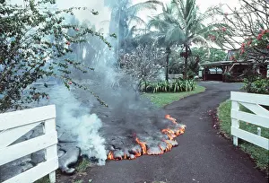 Smoking: VOLCANO - Lava moving into garden