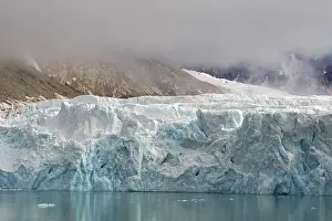 Calving: Waggonwaybreen, glacier in Albert I Land at Spitsbergen