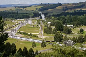 Stations: Wairakei Geothermal Power Station near Taupo