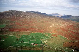 Snowdonia: WALES - AERIAL OF SNOWDONIA FIELDS