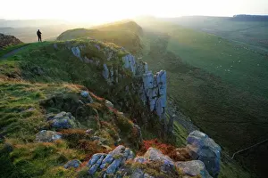Steel: Walker on Hadrian's Wall - beside Steel Rig, view
