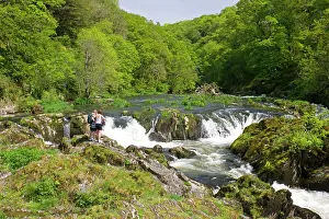 Hobbies: Two walkers by River Teifi