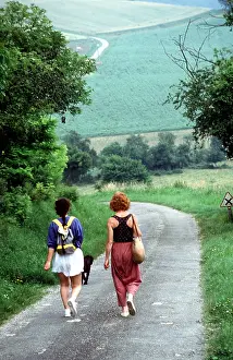Ardea London: Walkers - two women on country road