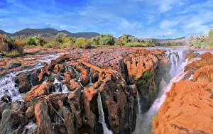 Course: Warm light at the Epupa Falls, Namibia, near the