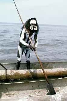 Warrior: Warrior from the Asmat. He has never seen a white