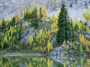 Washington: Washington State, North Cascades, Alpine Pond with