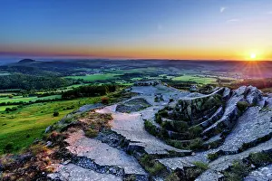 Rhoen: Wasserkuppe, Abtsrodaer Kuppe, morning mood at sunrise
