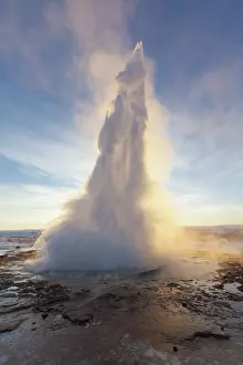 Geysers: Water column of Geyser Stokkur
