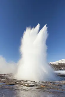 Geysers: Water column of Geyser Stokkur