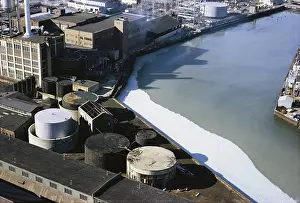 Factory: Water Pollution from Paper Factory