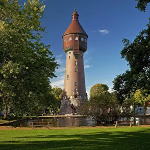 Heathland: Water tower, landmark, Heide in Holstein, Schleswig-Holstein