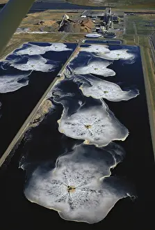 Factory: Water Treatment Pond Outside Factory