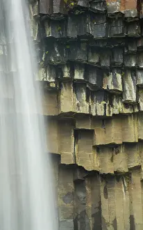 Basaltic: Waterfall over a basaltformation