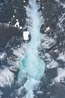 Interest: Waterfall Bruarfoss in winter - Sudurland - Iceland
