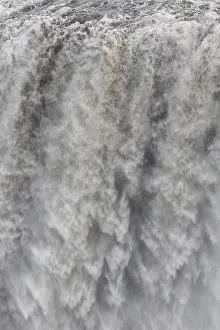 160517: Waterfall Dettifoss in winter Nordurland eystra Iceland