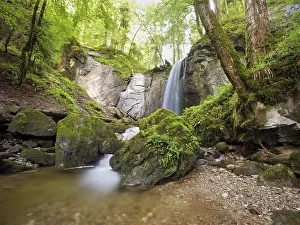 Waterfalls: Waterfall, Finstersee, Canton Zug, Switzerland