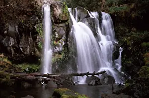 Clair: Waterfall on a highland stream near Cradle Mountain-Lake