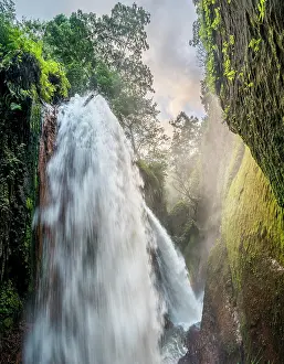 Java: Waterfall in ravine, Air Terjun Belawan, Kalianyar