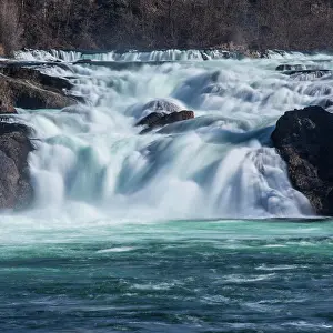 Schaffhausen: Waterfall, Rhine Falls, Schaffhausen, SH, Switzerland