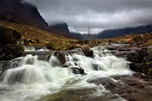Russel: Waterfall at Russel Burn in moody conditions