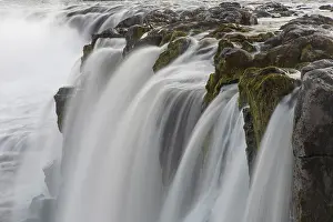 160517: Waterfall Selfoss in winter Nordurland eystra Iceland