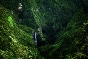 Liquid: Waterfall in the Trou de Fer, Piton des Neiges Massif