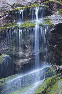 Pouring: Waterfall at Wimbachklamm - National Park Berchtesgaden