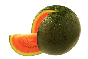 Melons: Watermelon with cut segment